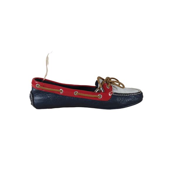 Sperry Red and Blue Women's flats/moccasin - Picture 5 of 9